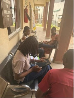 A beneficiary survey underway at Mushin General Hospital, Lagos