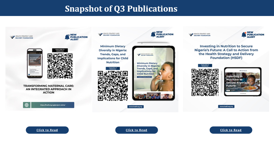 Snapshot of Q3 Publications
